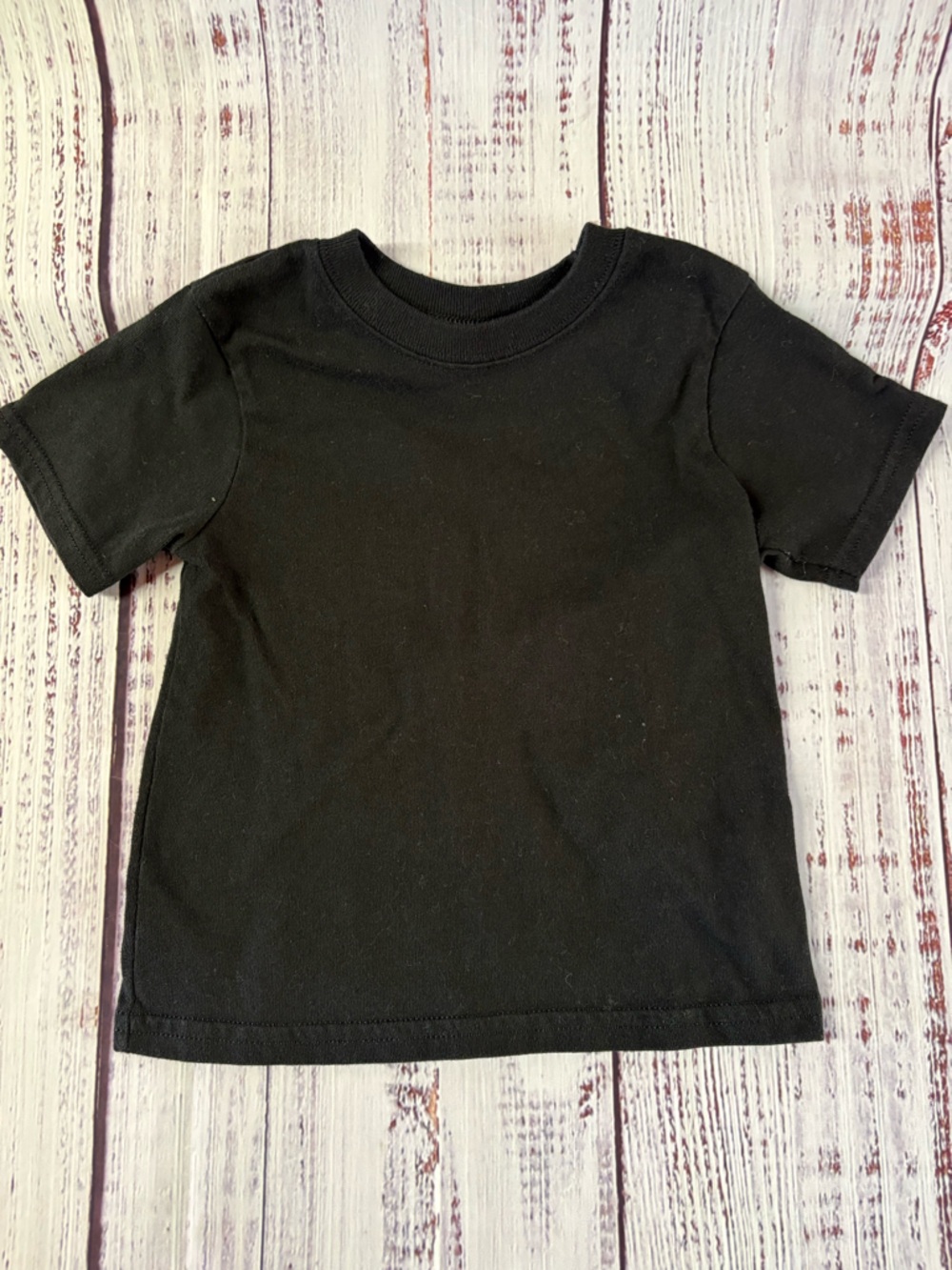 Classic Black Kids' Short Sleeve Tee